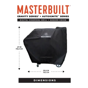 Small Digital Charcoal Grill and Smoker Grill Cover